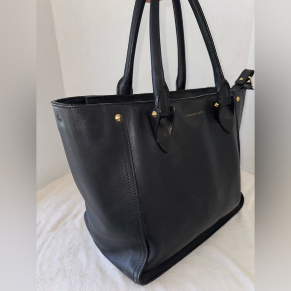 Alexander McQueen Authentic Black Leather Women’s Tote Handbag Purse-READ - Picture 4 of 16